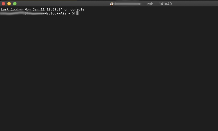 macOS terminal